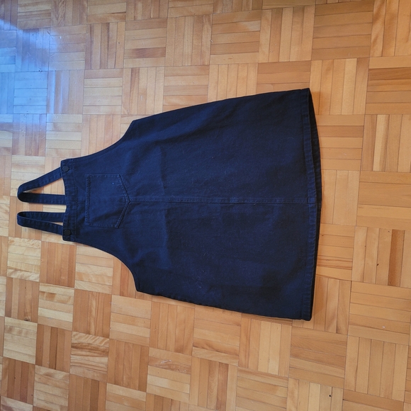 Twick Dark Denim Overall Dress - Picture 3 of 6